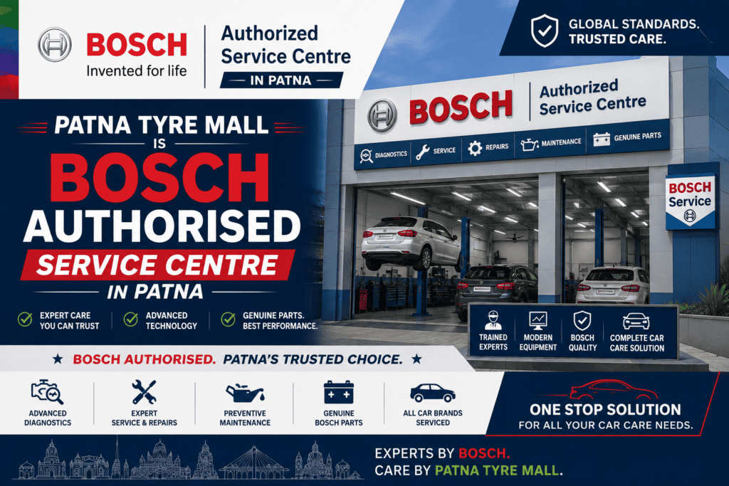 BOSCH authorized service centre in Patna - Patna Tyre Mall